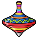 spinning top Pop Art icon