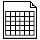 spreadsheet file Pixel Art icon