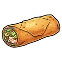 spring roll Pop Art icon