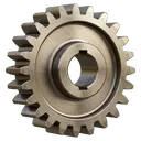 spur gear Photorealistic icon