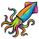 squid Pop Art icon
