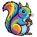 squirrel Pop Art icon