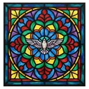 stained glass window Oil Painting icon
