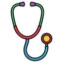 stethoscope Pop Art icon