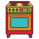 stove Pop Art icon