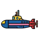 submarine Pop Art icon