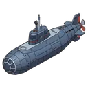 submarine Isometric icon
