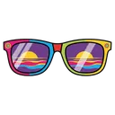 sunglasses Pop Art icon