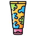 sunscreen bottle Pop Art icon