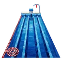 swimming pool lane Oil Painting icon