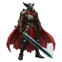 swordsman Oil Painting icon