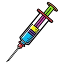 syringe Pop Art icon