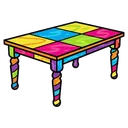 table Pop Art icon