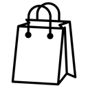 takeout bag Line Art icon