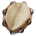 tambourine Photorealistic icon