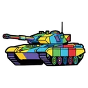 tank Pop Art icon