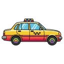 taxi Pop Art icon