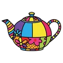 teapot Pop Art icon
