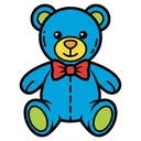 teddy bear Pop Art icon