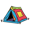 tent Pop Art icon