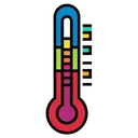 thermometer Pop Art icon