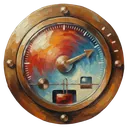 thermostat temperature control Oil Painting icon
