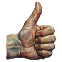 thumbs up Oil Painting icon