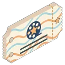ticket Isometric icon