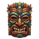 tiki mask Oil Painting icon