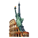 tourist attraction landmark Oil Painting icon