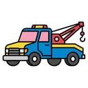 tow truck Pop Art icon