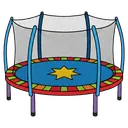 trampoline Pop Art icon