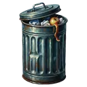 trash can Oil Painting icon