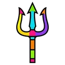 trident Pop Art icon