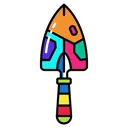 trowel Pop Art icon