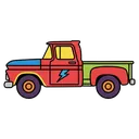truck Pop Art icon