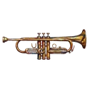 trumpet Oil Painting icon