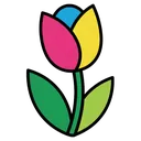tulip Pop Art icon