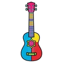 ukulele Pop Art icon
