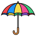 umbrella Pop Art icon