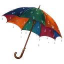 umbrella rain protection Oil Painting icon