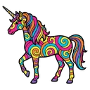 unicorn Pop Art icon