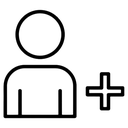 user-plus Outline icon