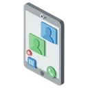 video call Isometric icon