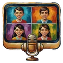 video conference call Oil Painting icon