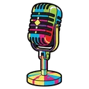 vintage microphone Pop Art icon