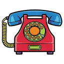 vintage telephone Pop Art icon