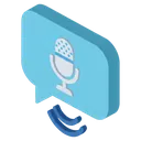 voice message Isometric icon