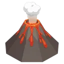 volcano Isometric icon