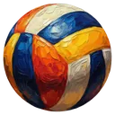 volleyball Oil Painting icon